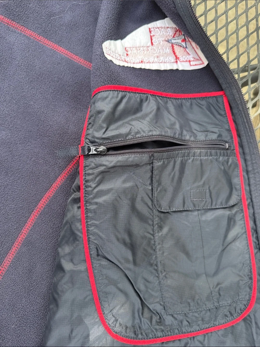 Race to Mackinac 2006 Fleece Vest Chicago Yacht Club Size XL